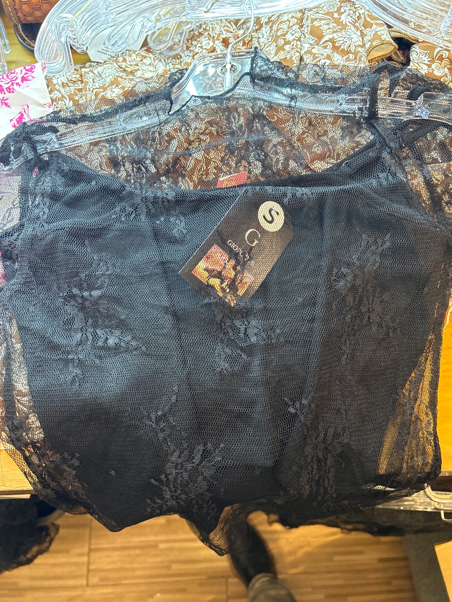 Mesh top with tank top