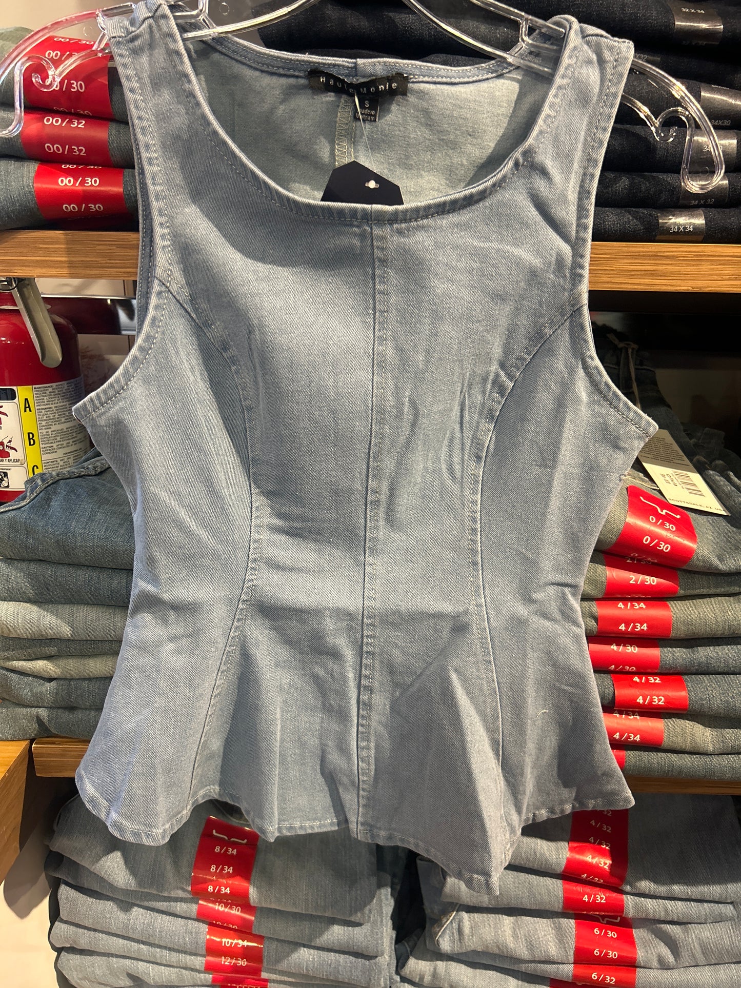 Denim top