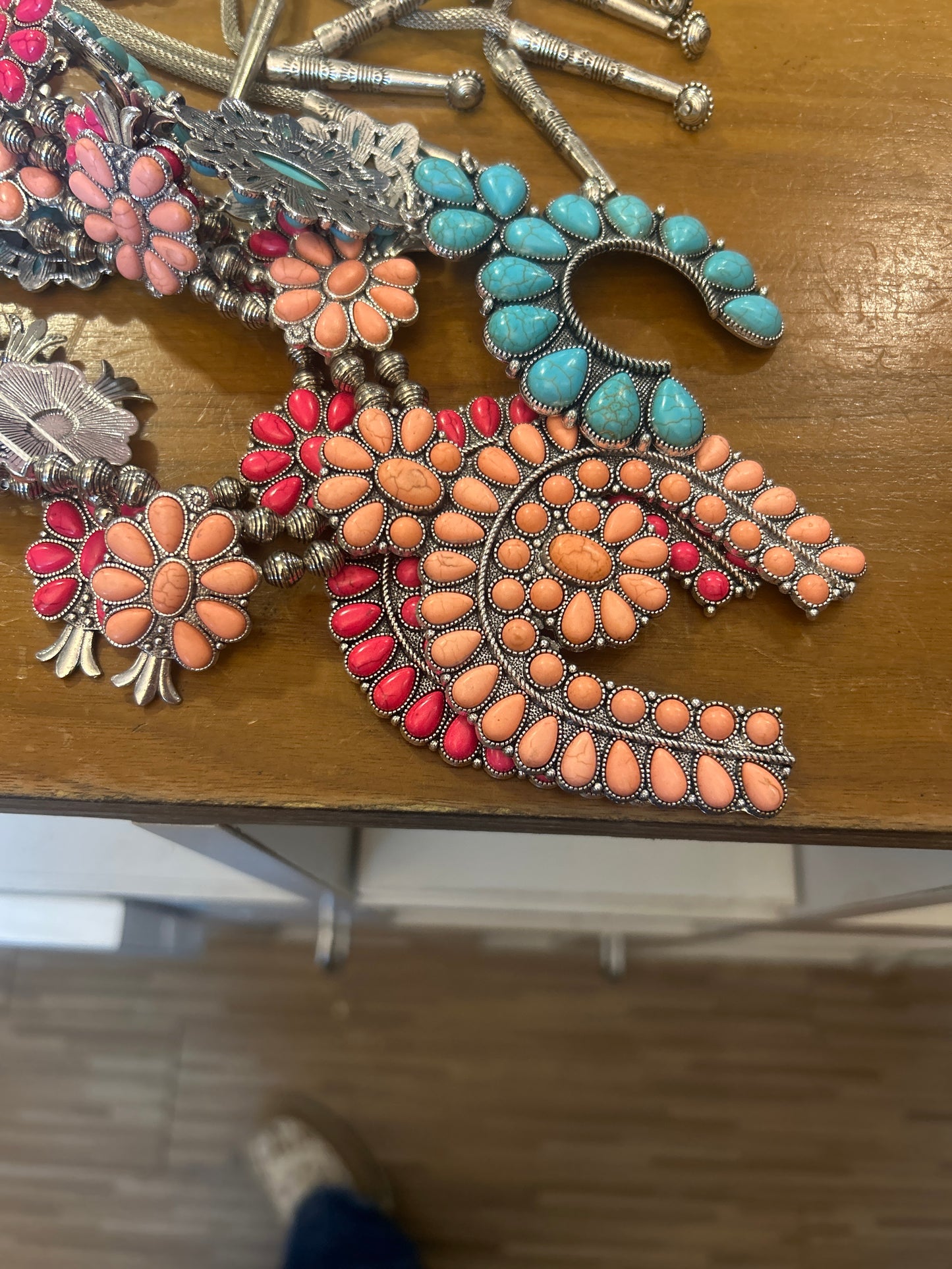 Sqaush Blossom Earring Necklace set