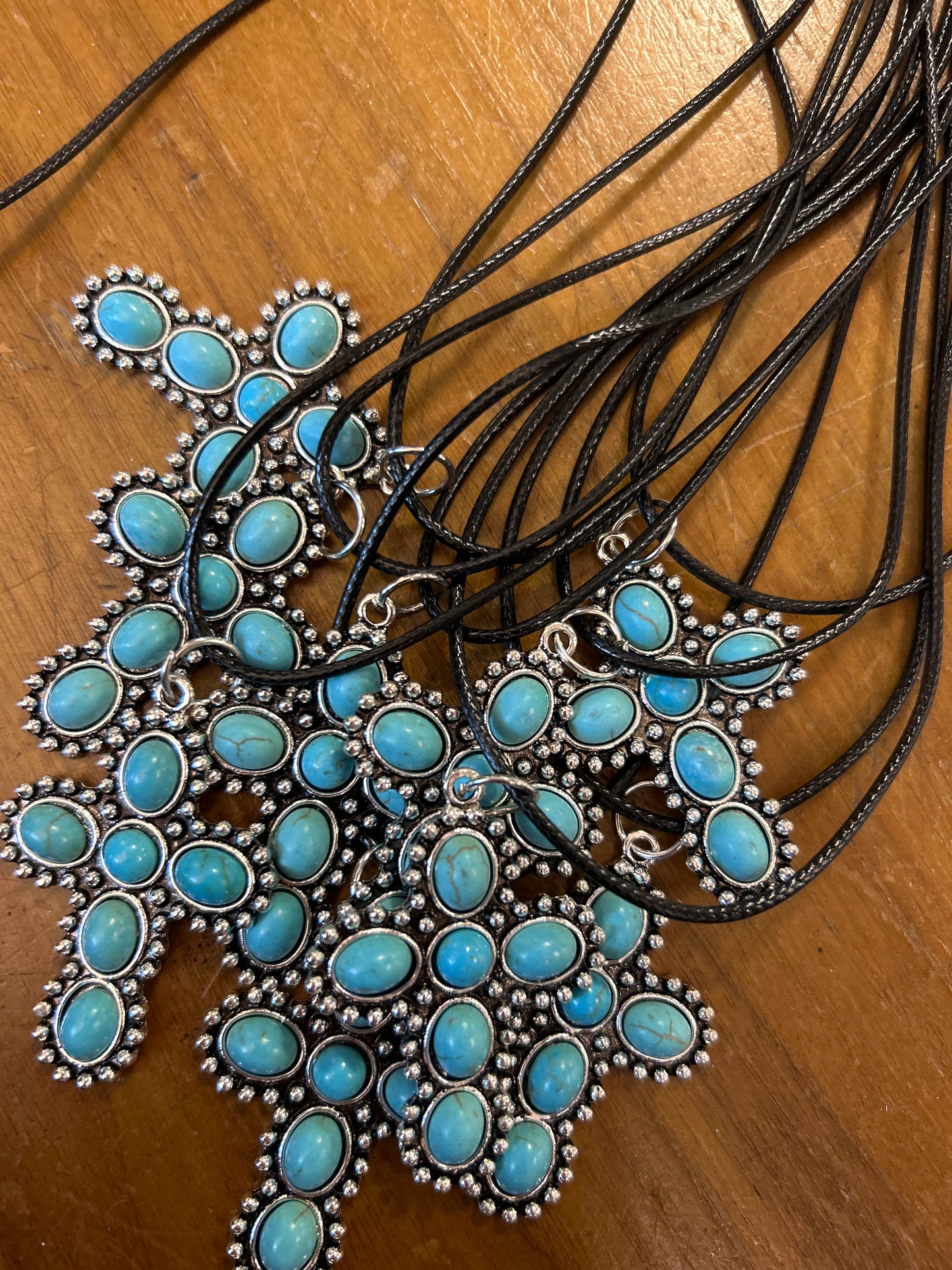 Western Necklace Turquoise Cross