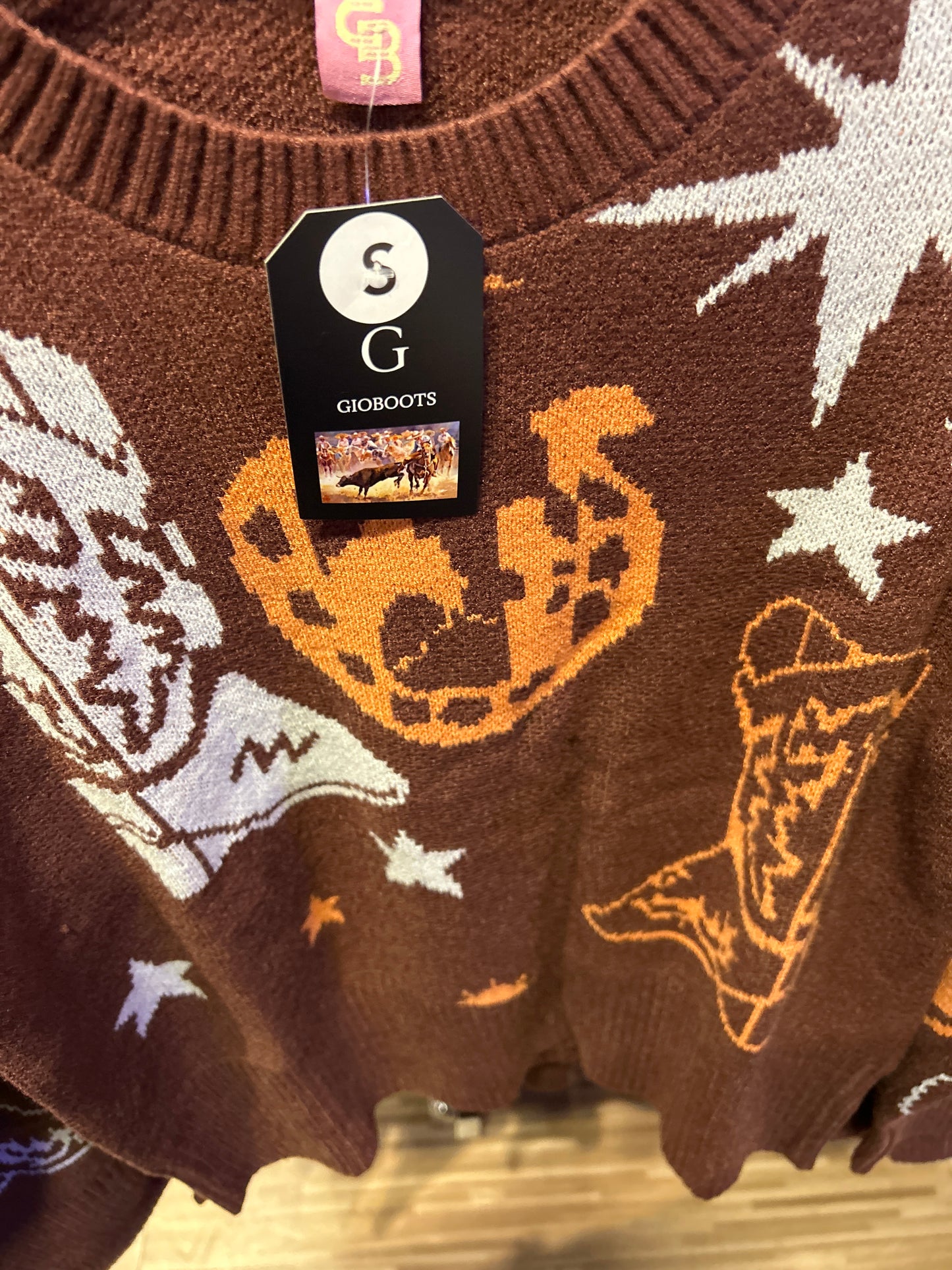 Brown Cowgirl Sweater