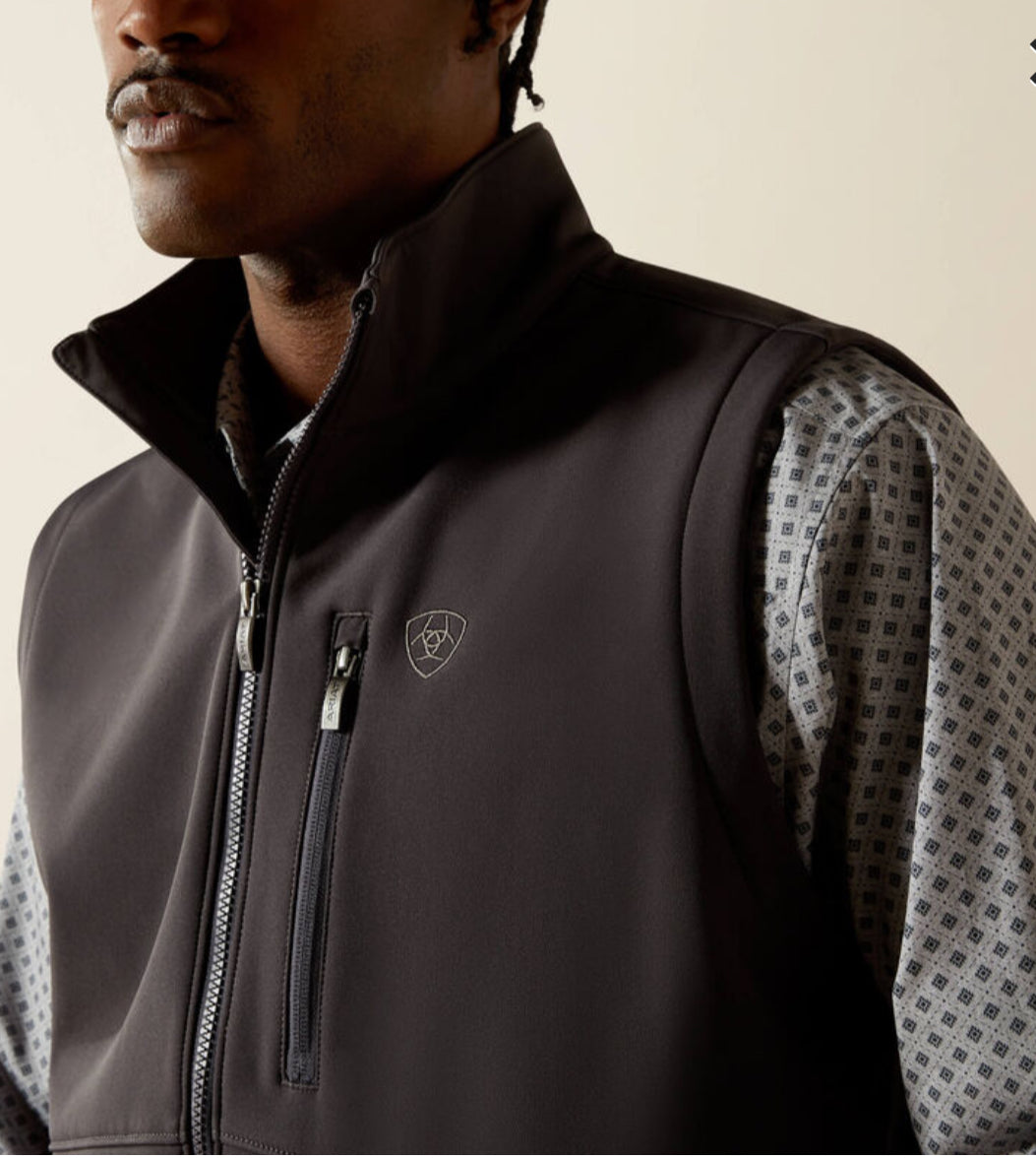 Ariat Logo Softshell Phantom Charcoal Vest 2589