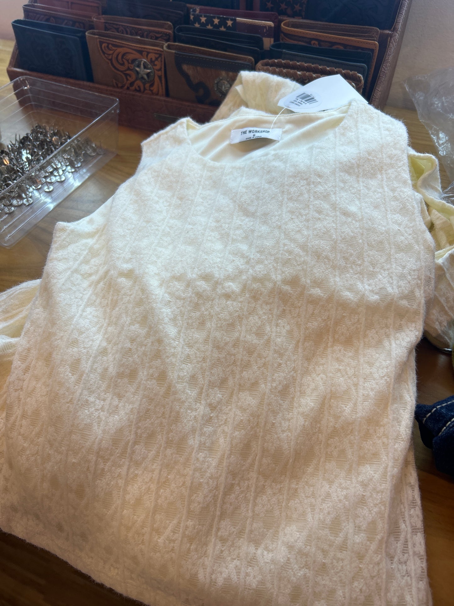 Ivory Knit Tank Top