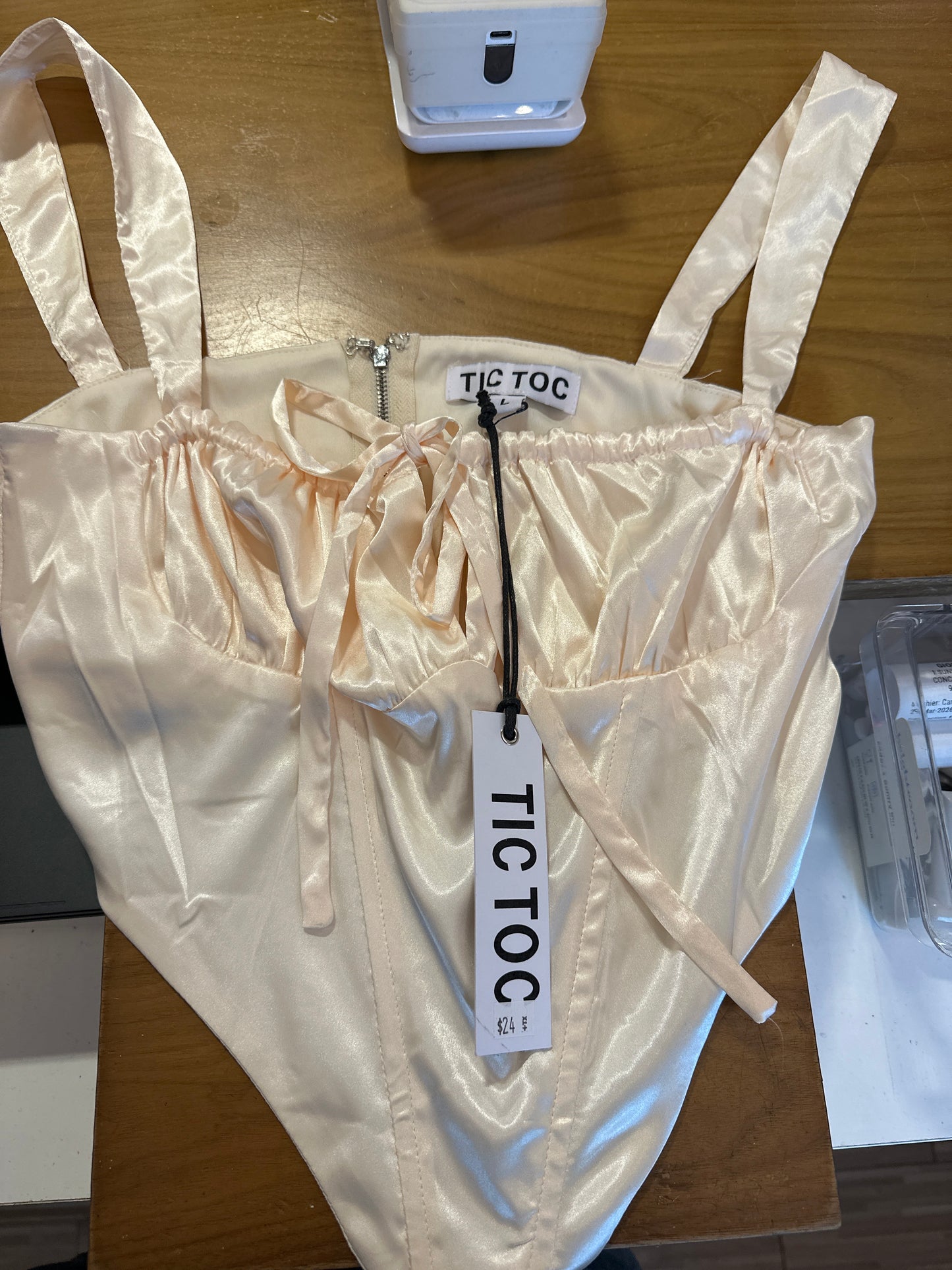 Corset Top Biege