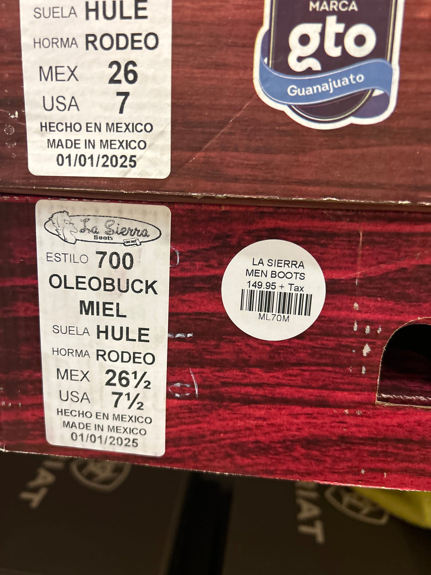 Sierra oleobuck miel men’s 700