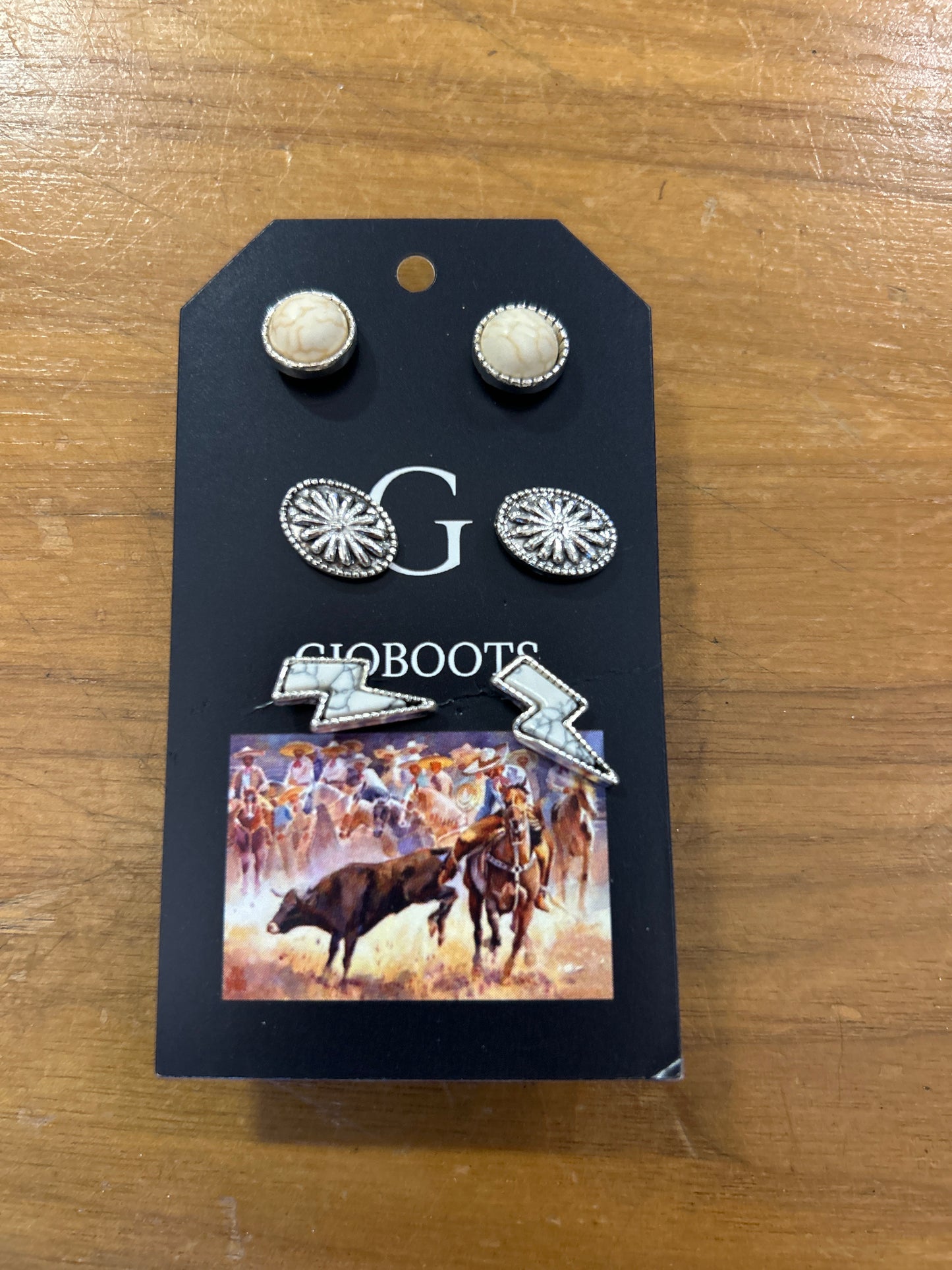 Lightning White Earring set