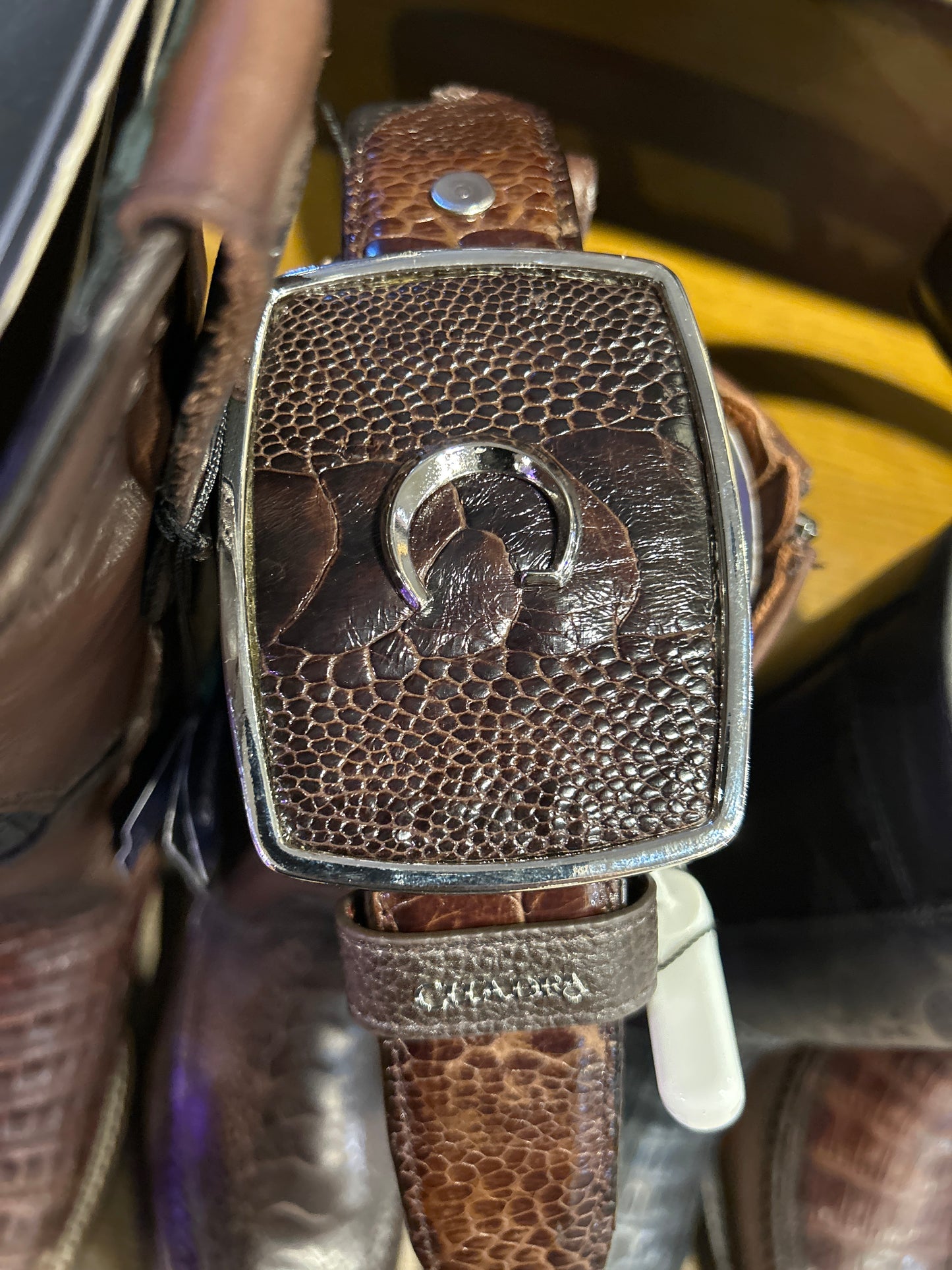 Cuadra Ostrich Leg belt