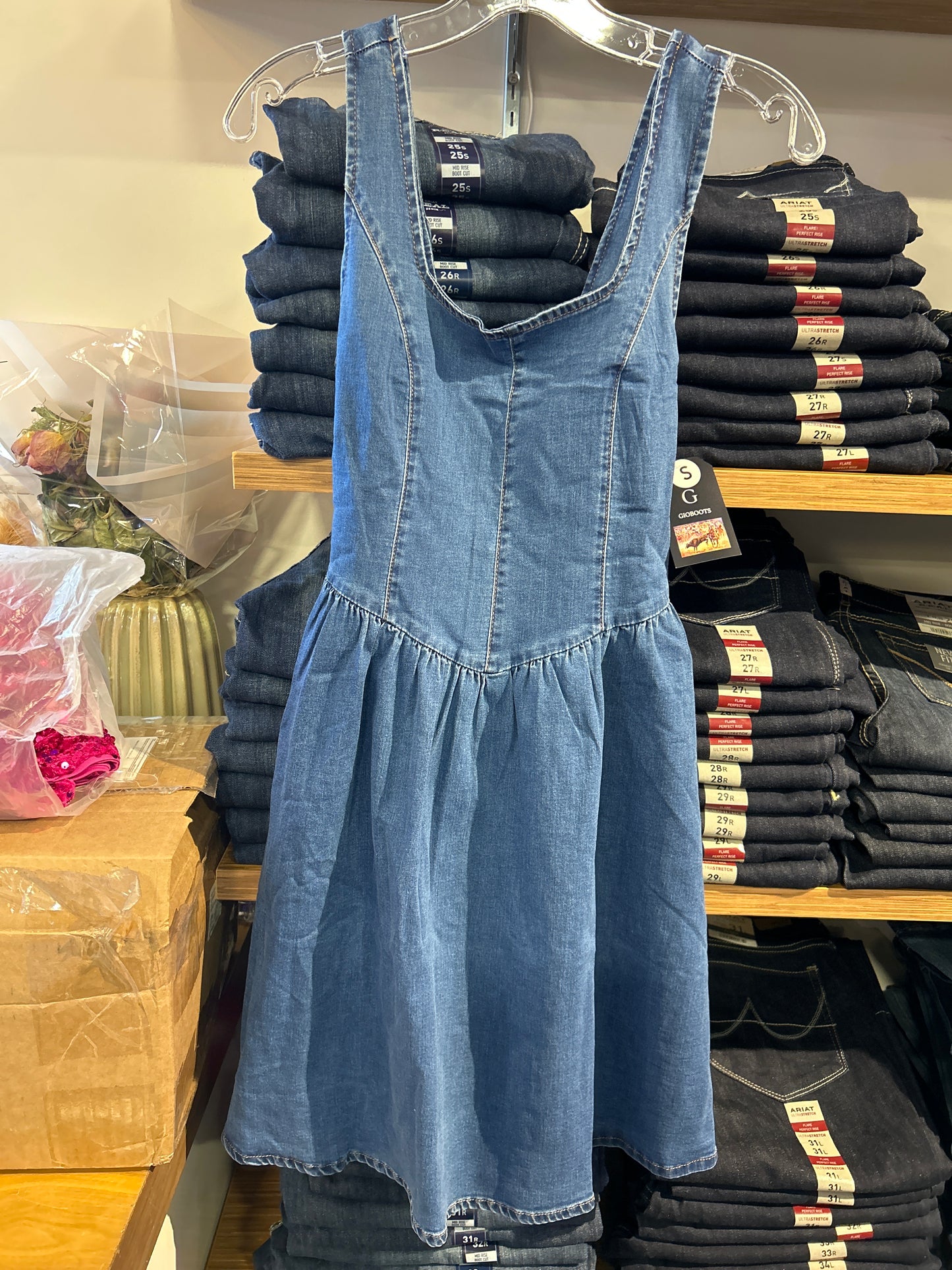 Denim Tie Dress