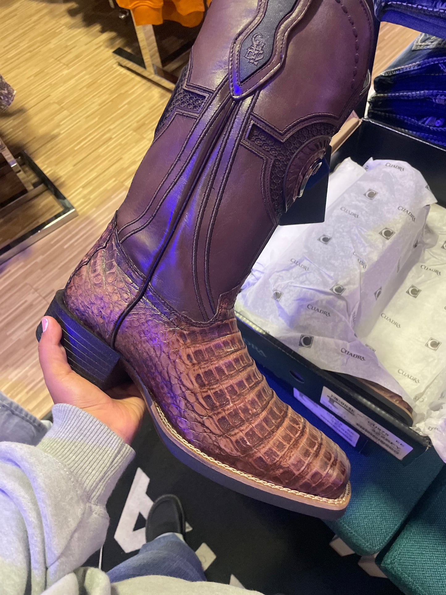 CUADRA FUSCUS SQUARE TOE LOMO BELLY BALTICO CAFE - CU975