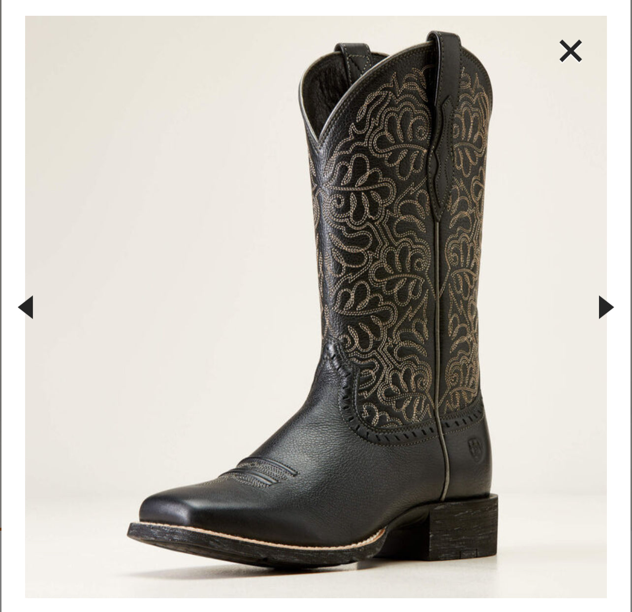 Round Up Remuda Black Ariat Women Boots 10034024