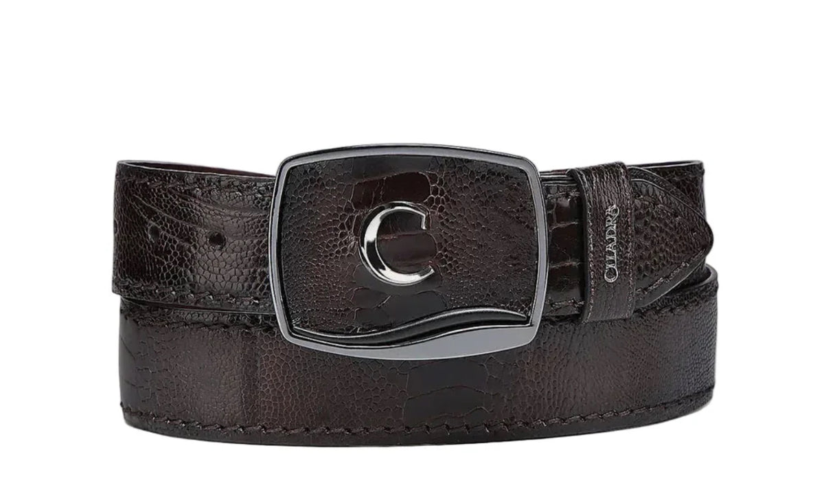 Cuadra Ostrich Leg belt bc439
