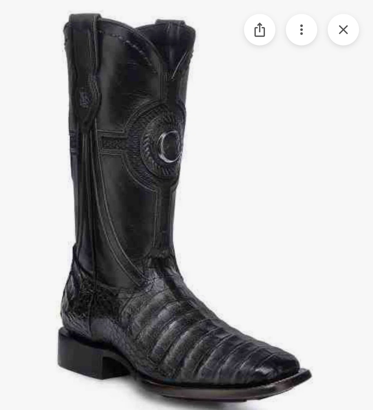 CUADRA BOOTS FUSCUS SQUARE TOE LOMO BELLY BLACK - CU976