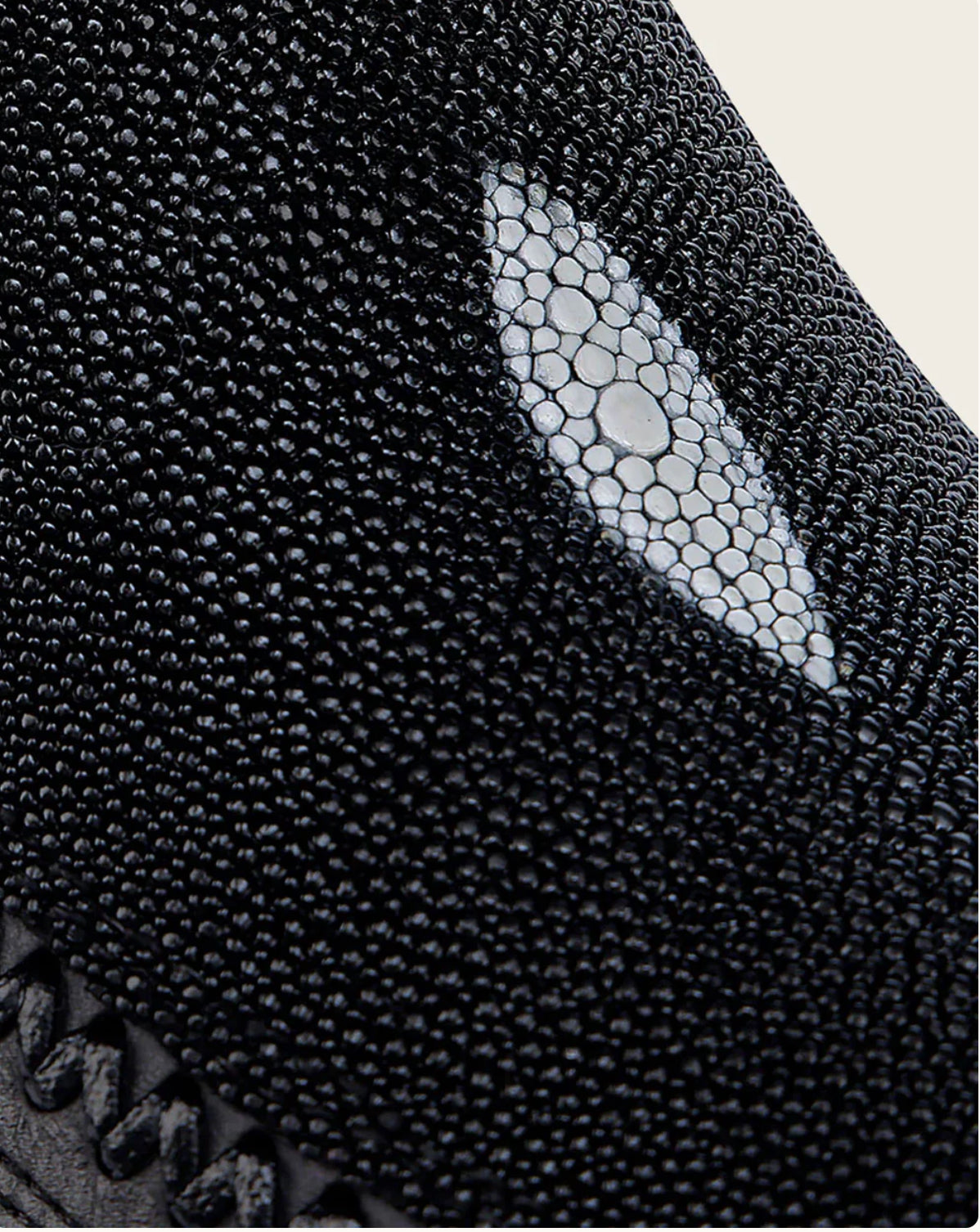 CUADRA ENGRAVED BLACK STINGRAY COWBOY BOOTS CU783