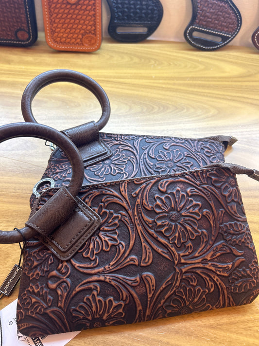 Brown cincelada Wallet
