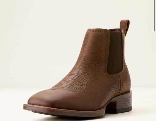 Booker Chelsea Wide Square Toe Western Boot
