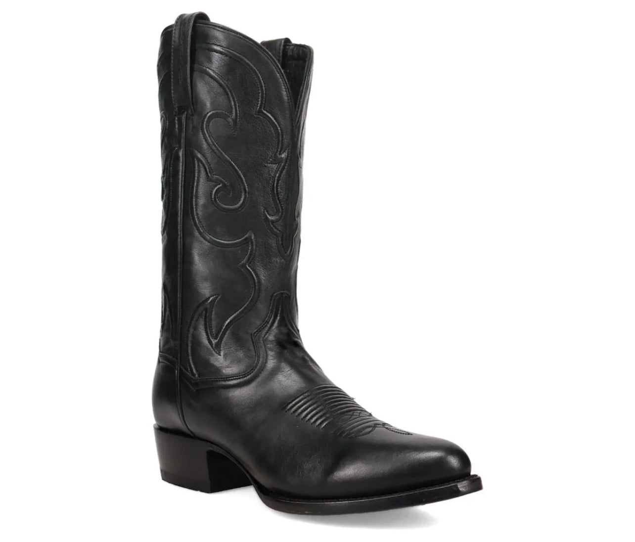 Dan Post Men's Rio Grande Black Leather Round Toe Boot DP7120