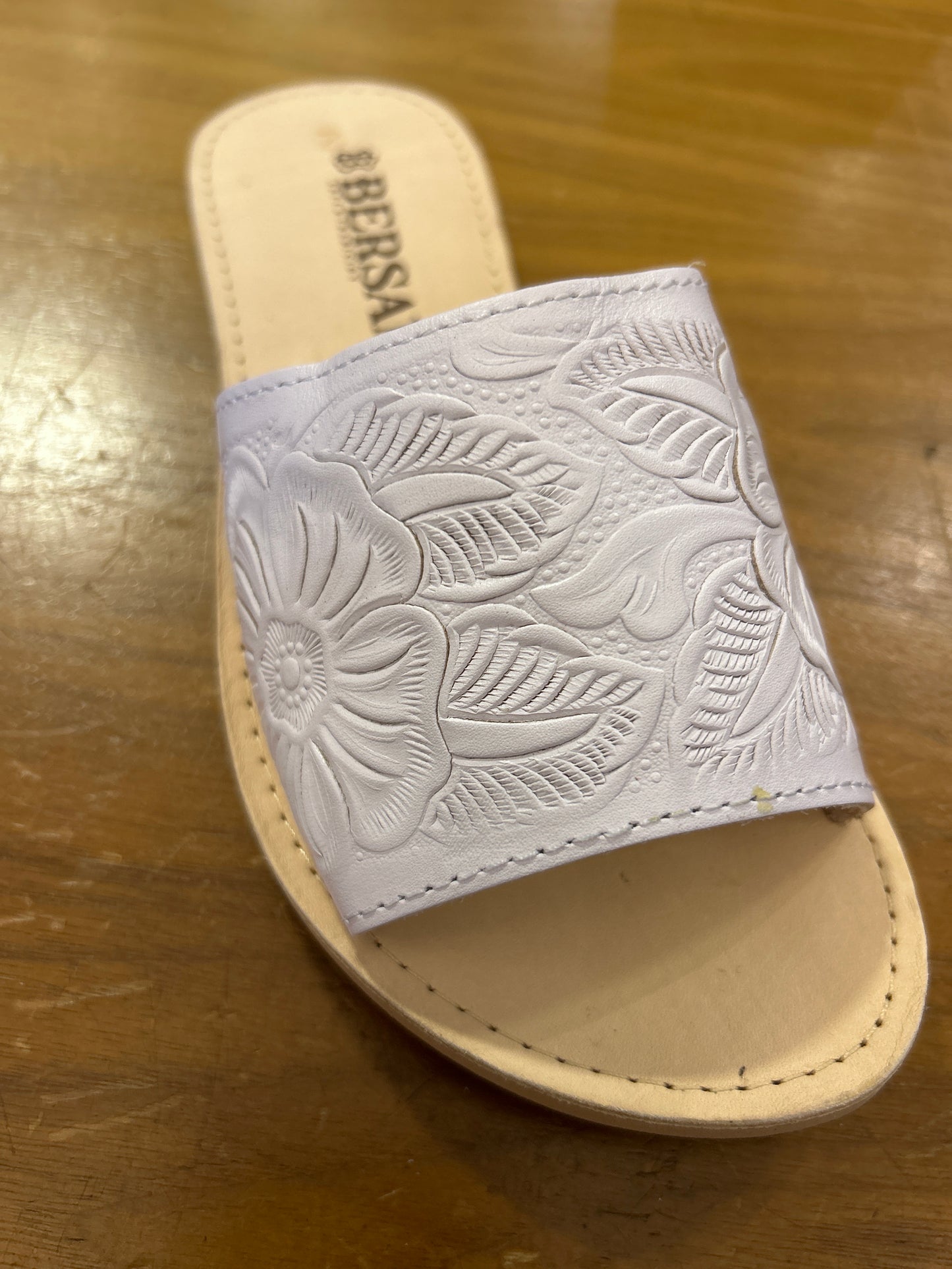 Huarache Cincelado Blanco