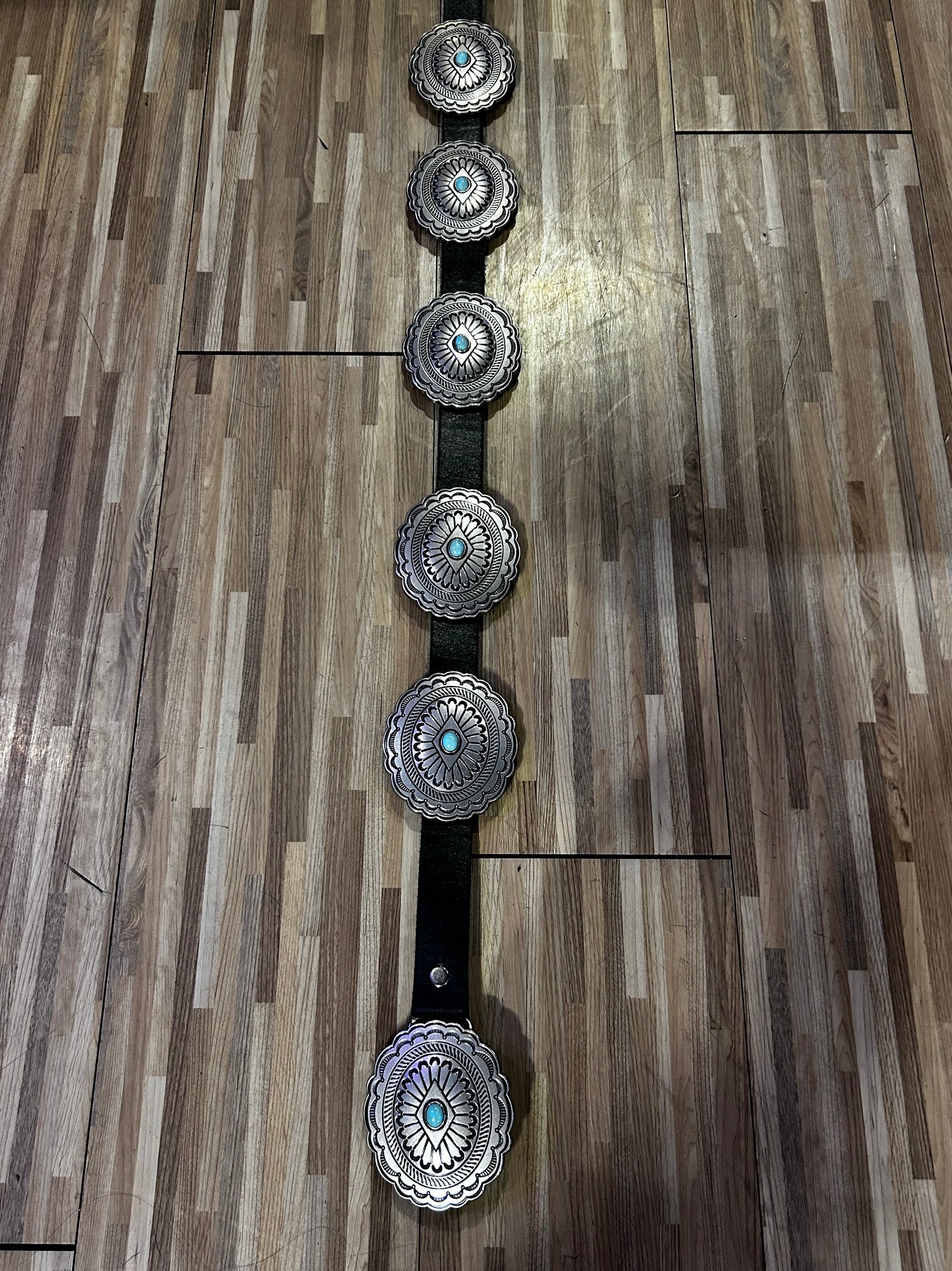 Leather Turquoise Belt