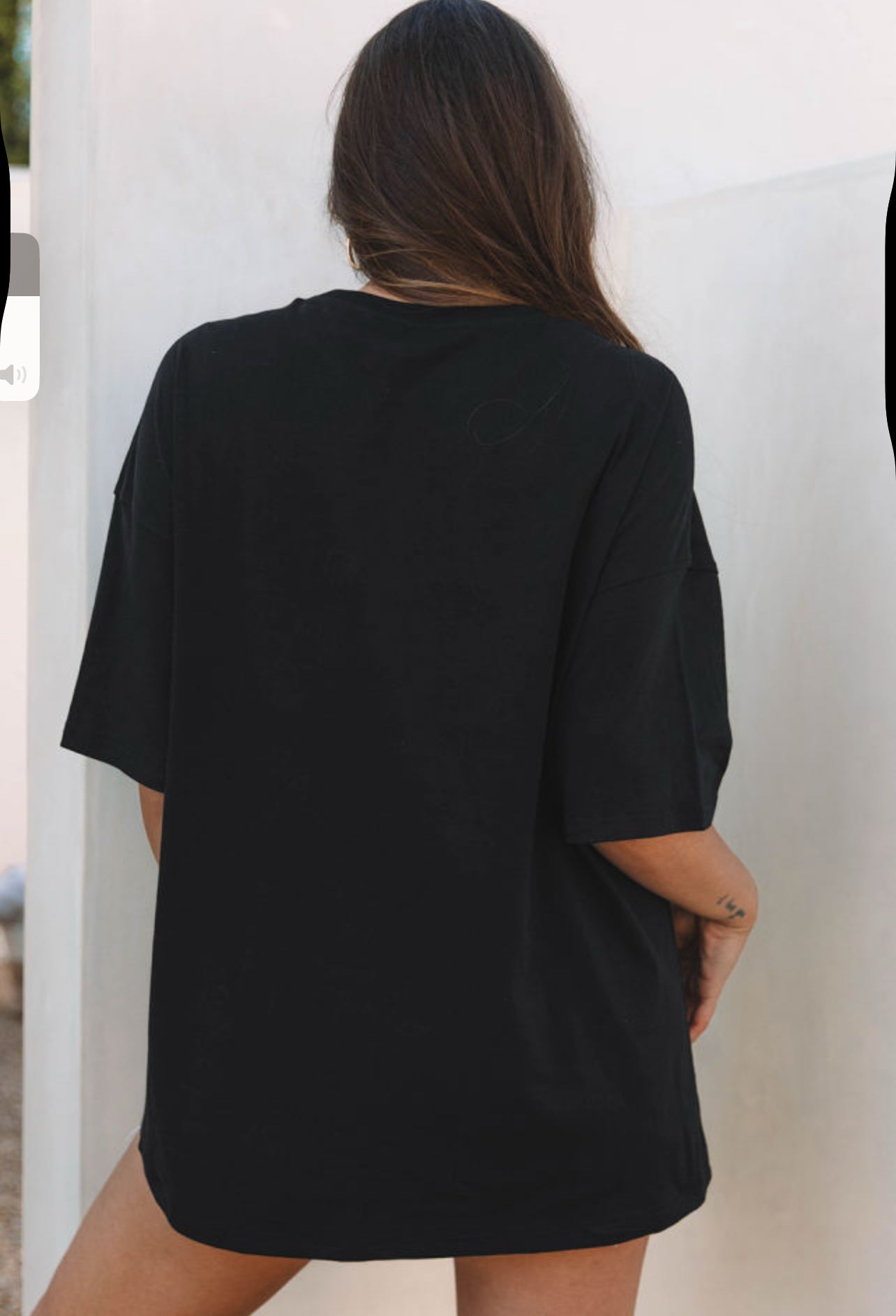 Black Paisley Print Crew Neck T-shirt Dress