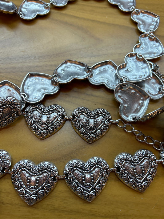 Heart silver Concho belts