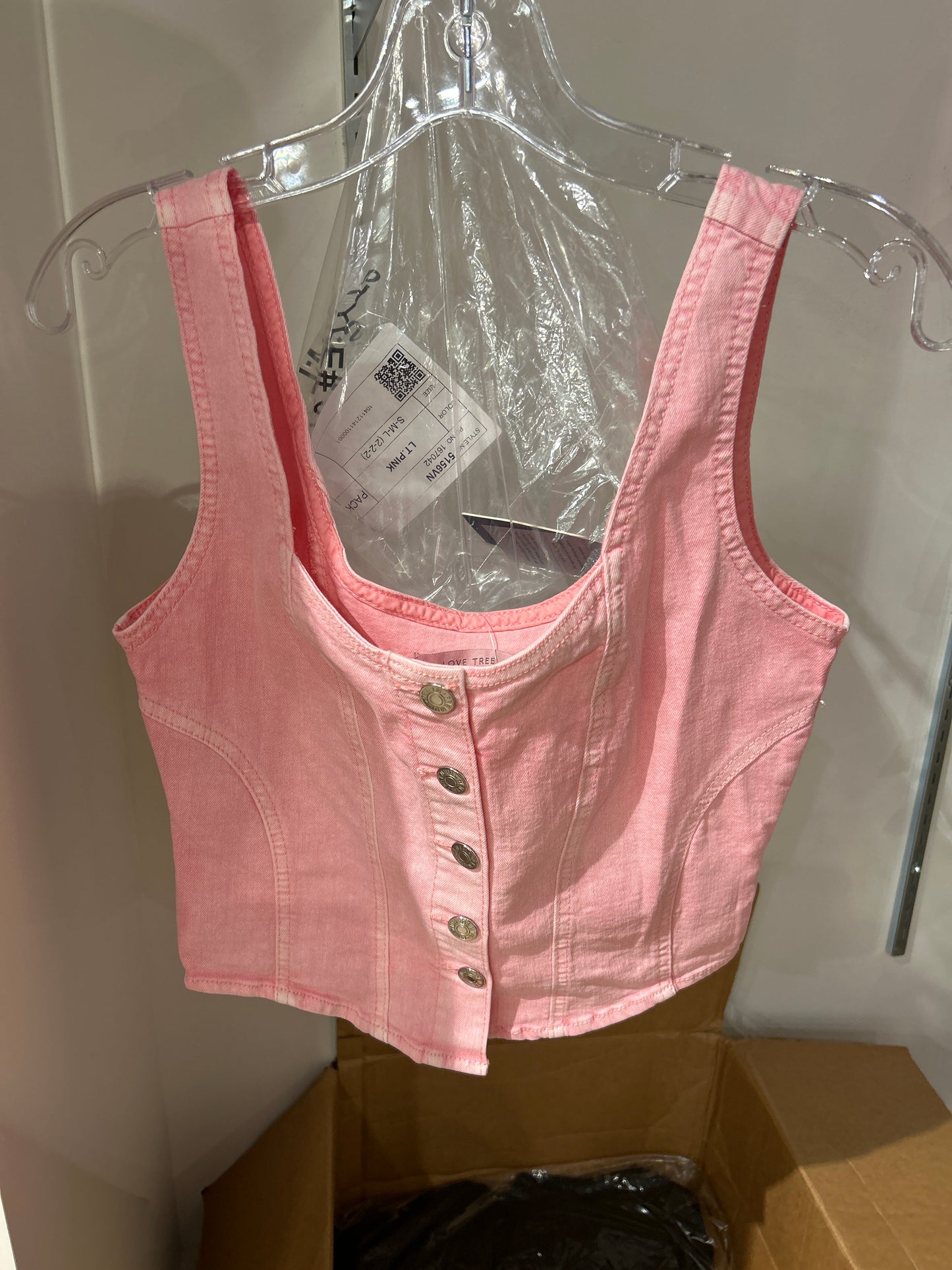 PINK DENIM VEST