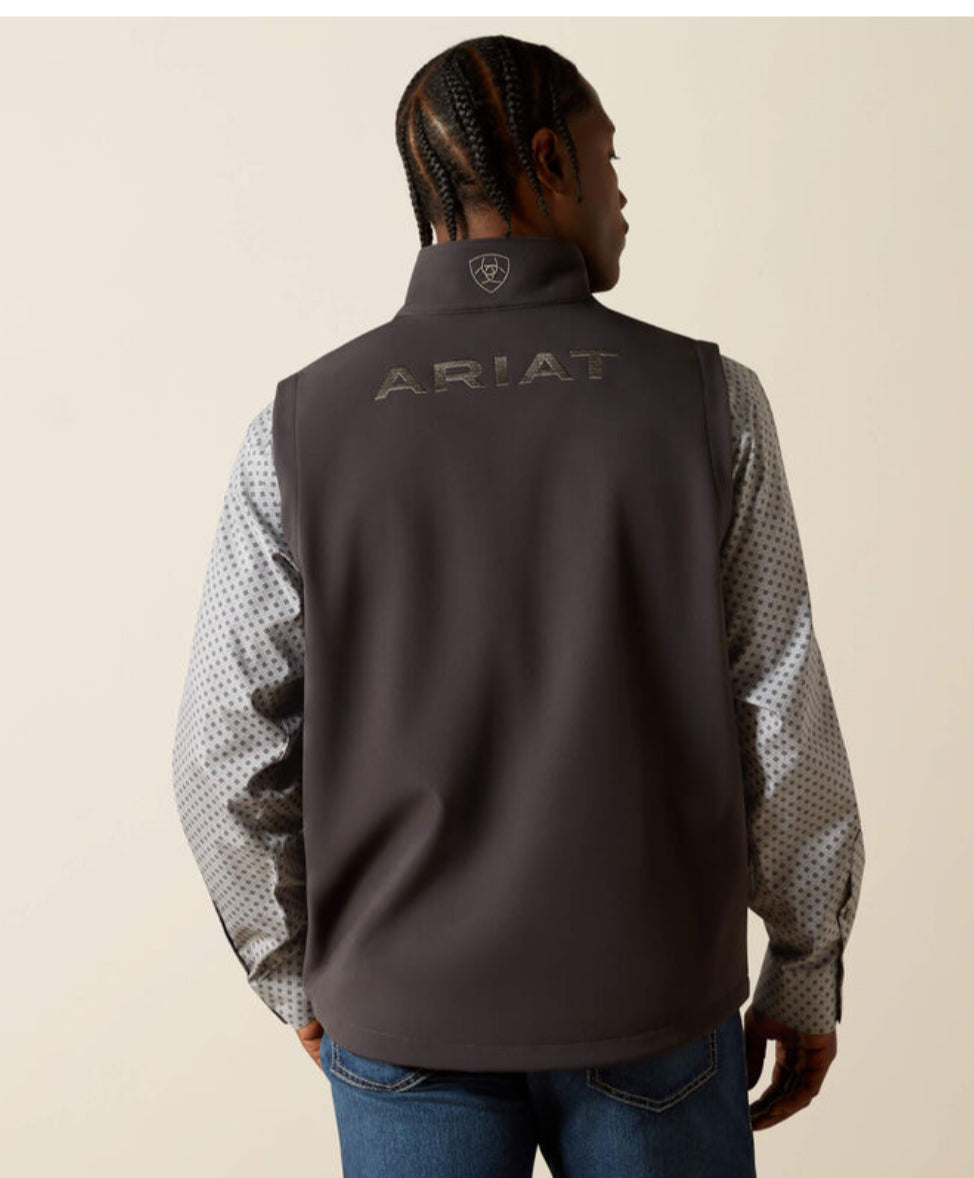 Ariat Logo Softshell Phantom Charcoal Vest 2589