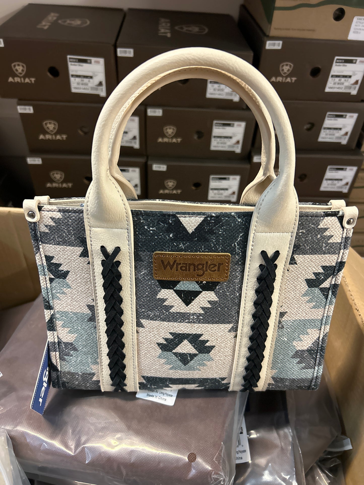 Wrangler aztec print purse black