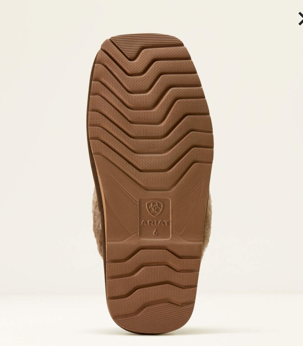 Jackie Square Toe Slipper (Brown)