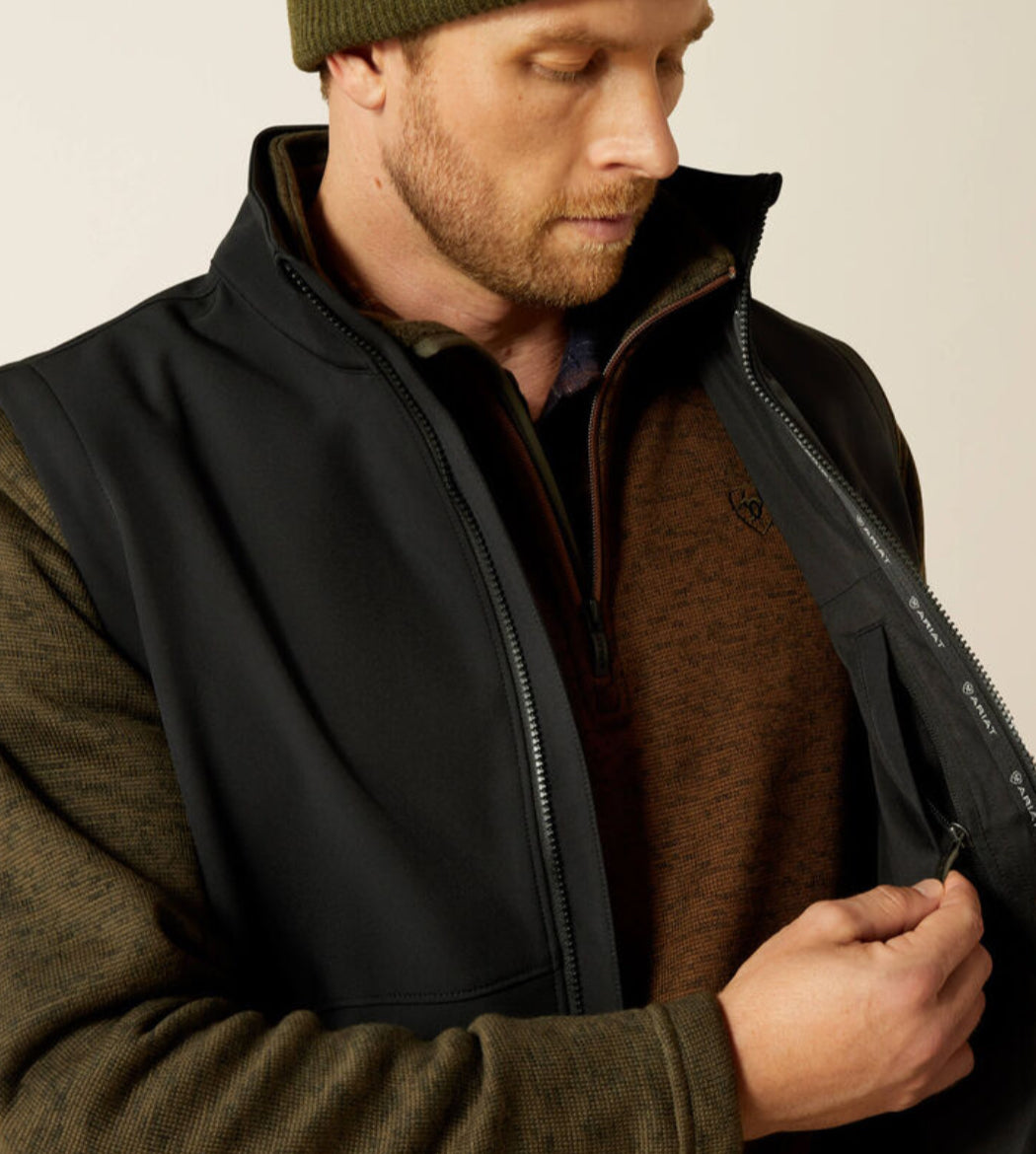 Ariat Logo Softshell Vest Black