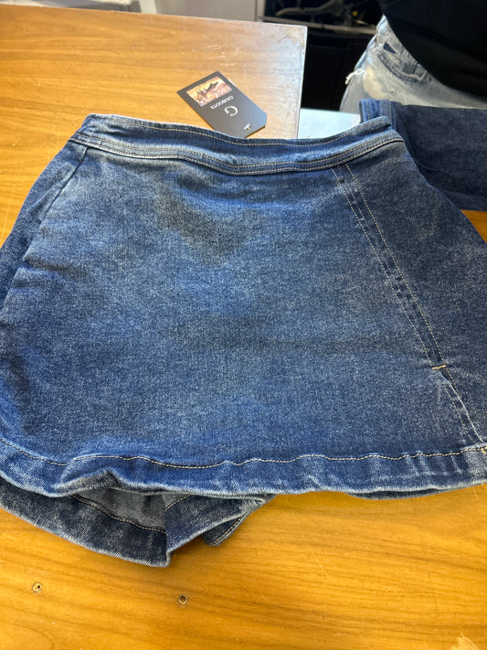 Denim skort