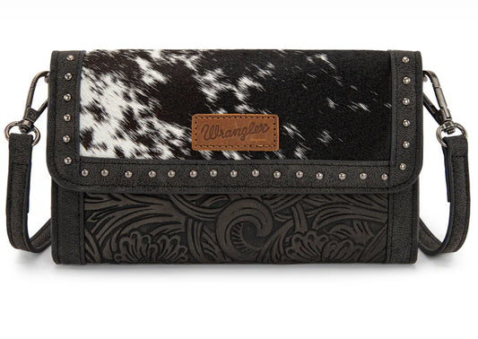 WG252-C012 Wrangler Genuine Cowhide Wallet/Wristlet/Crossbody Bag