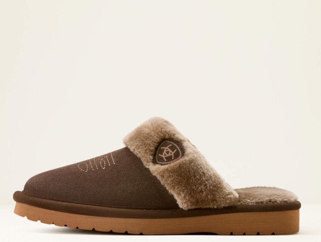 Jackie Square Toe Slipper (Brown)