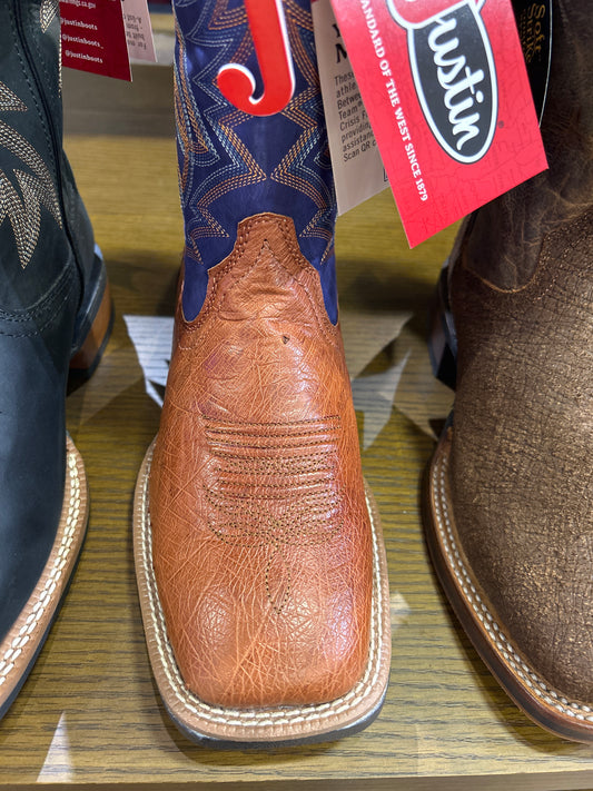 Justin Smooth Ostrich Boots