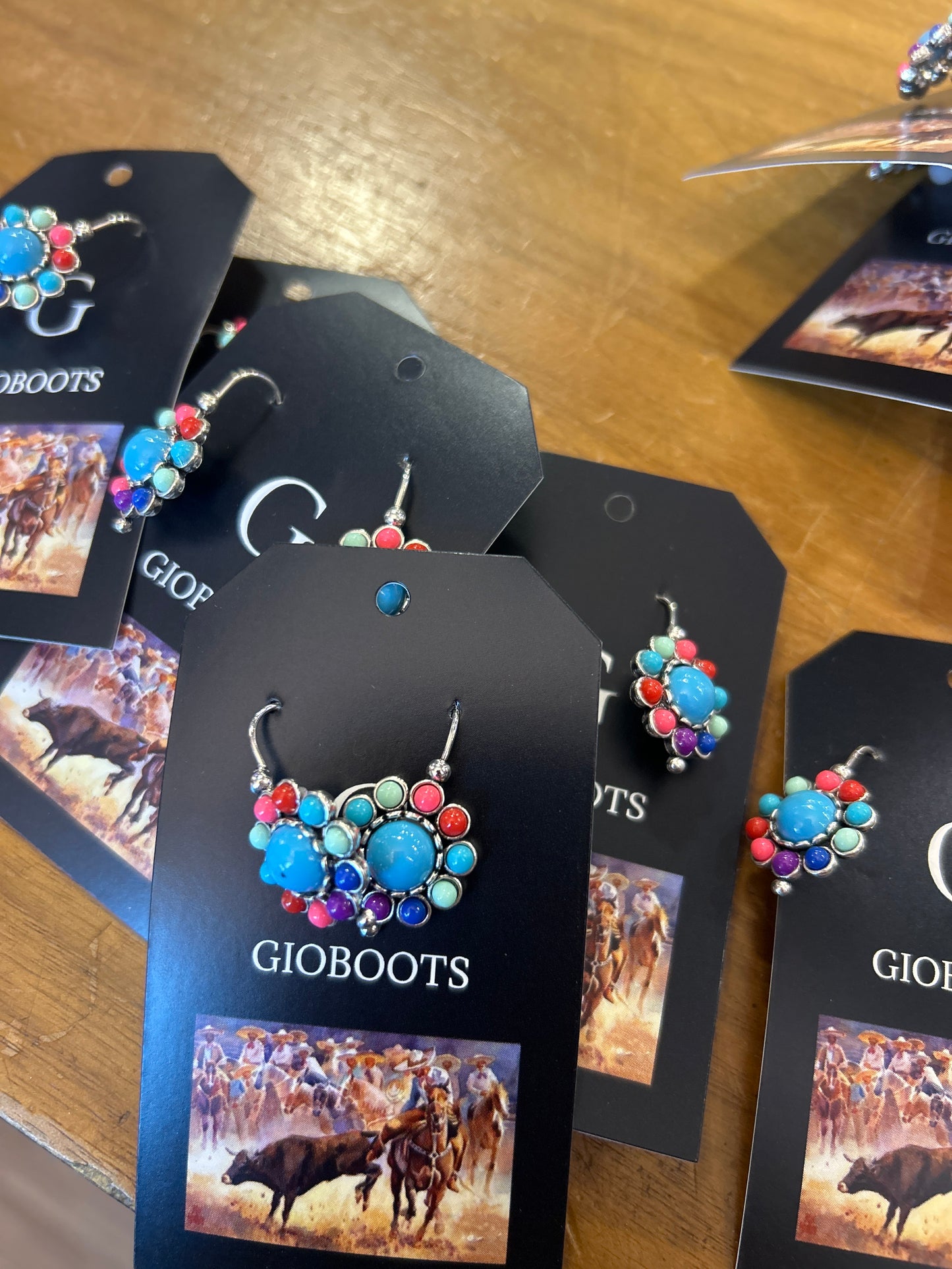 Rainbow Flower Earrings