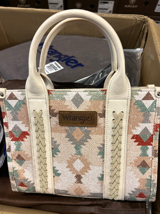 Wrangler aztec print purse beige