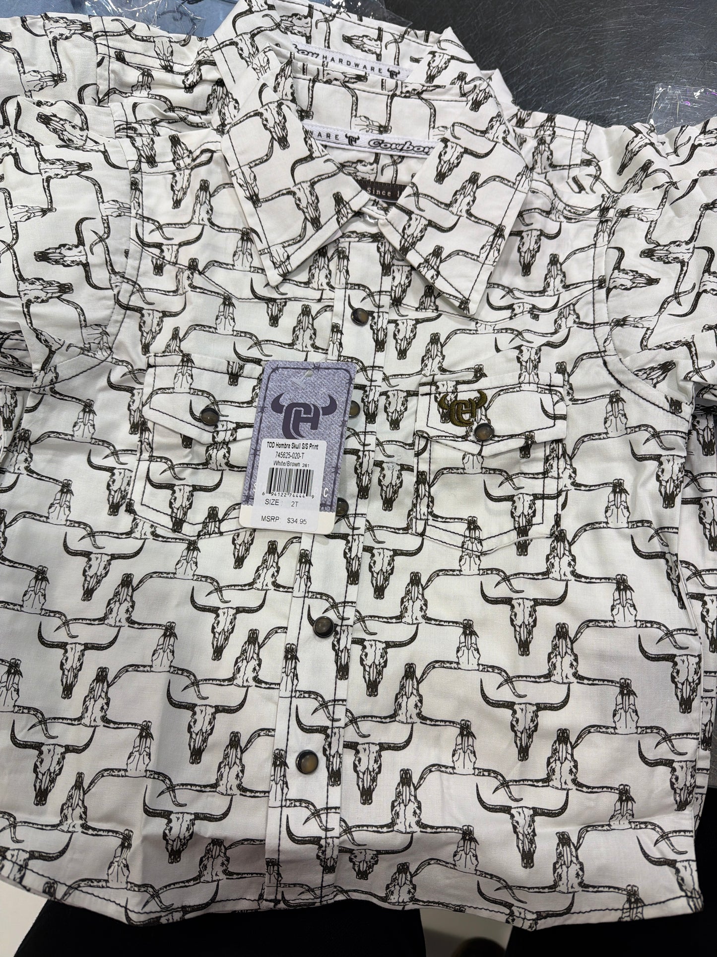 Cowboy Hardware Kids SS Skull Shirt