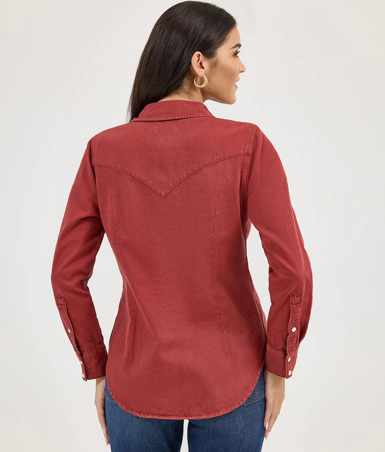 WOMEN'S WRANGLER COLORWASH SLIM WESTERN SNAP SHIRT