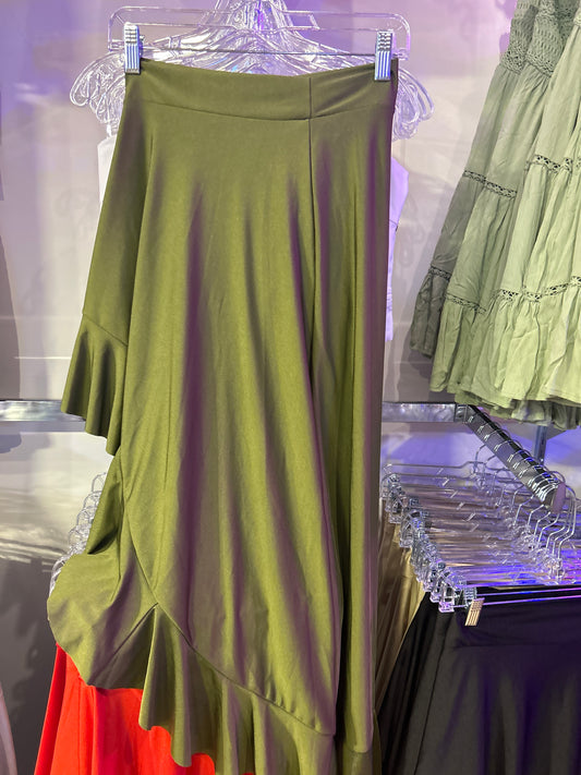 ruffle skirt (green )