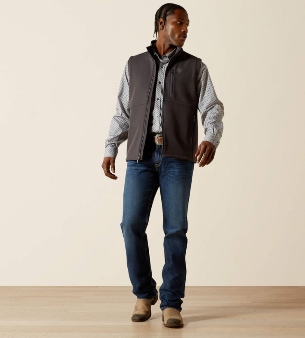 Ariat Logo Softshell Phantom Charcoal Vest 2589