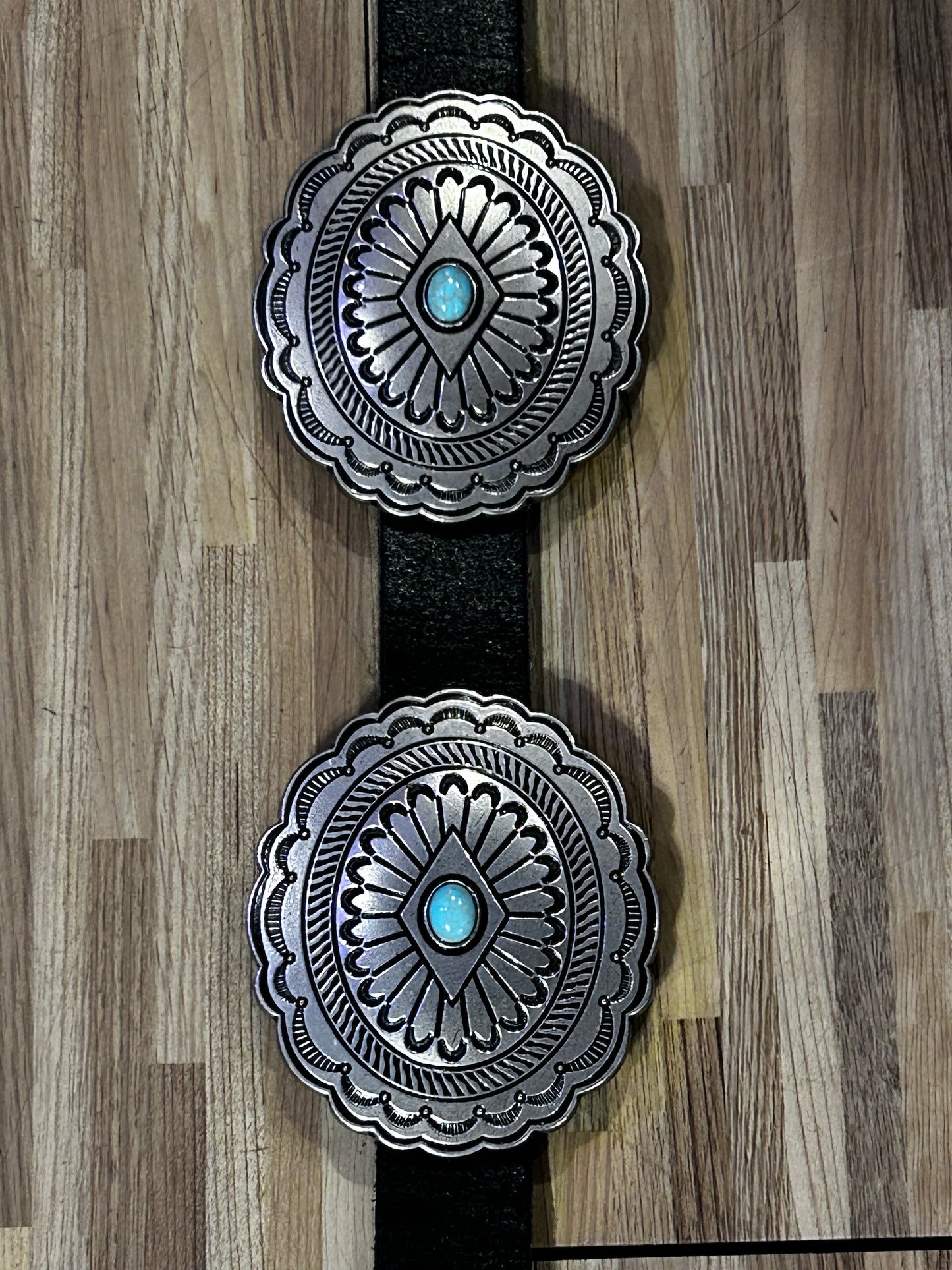 Leather Turquoise Belt