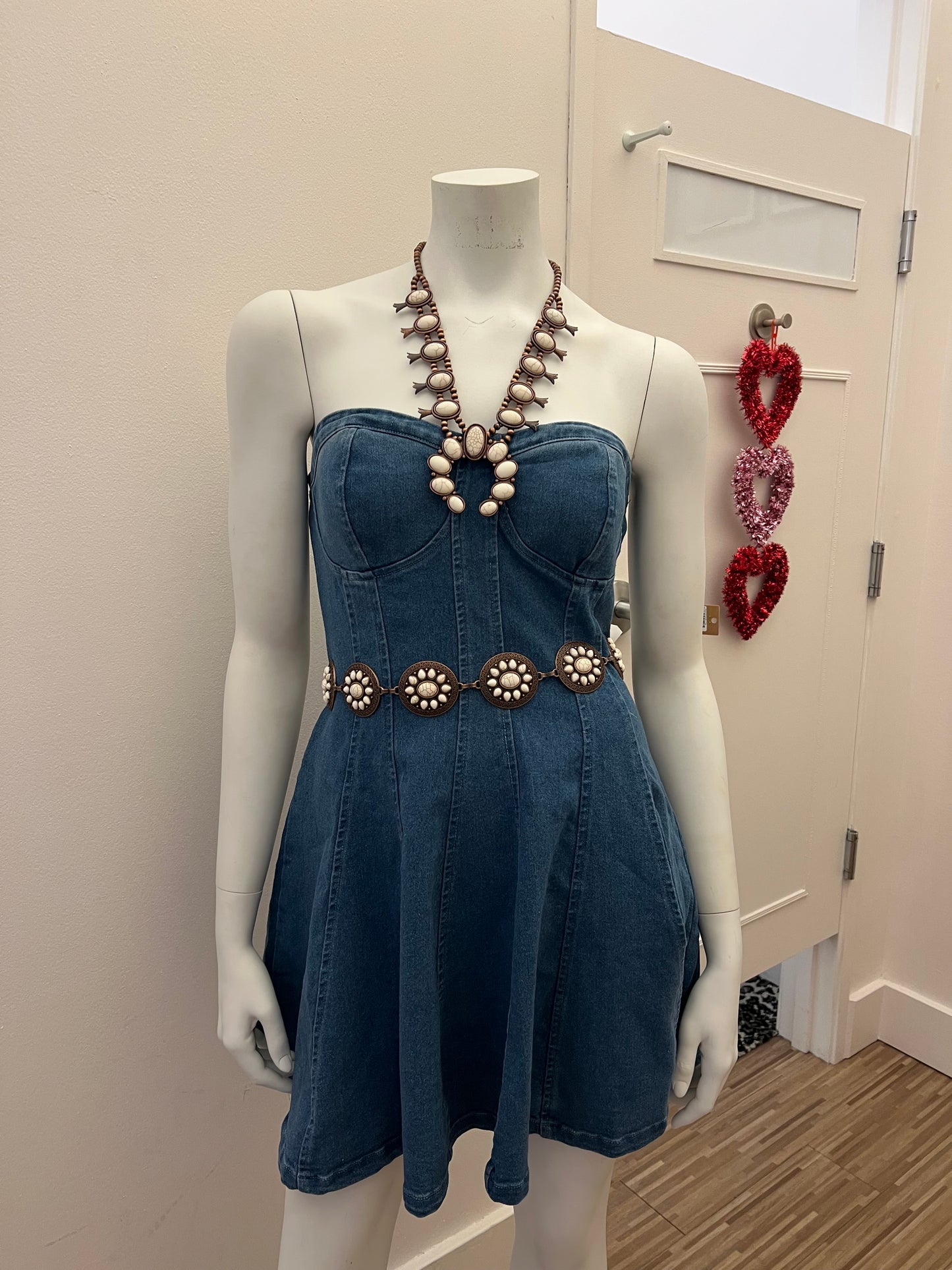 Denim Sweetheart Dress