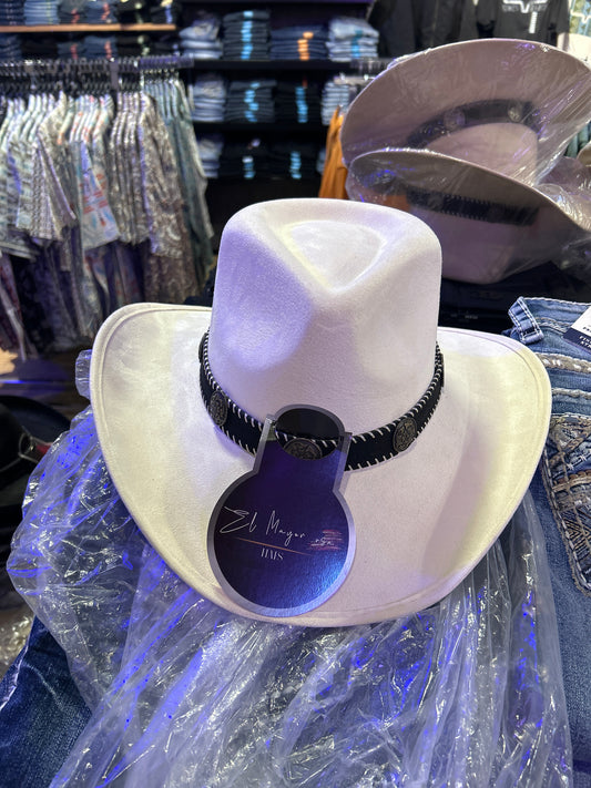 El Mayor Suede Texana Mujer WHITE