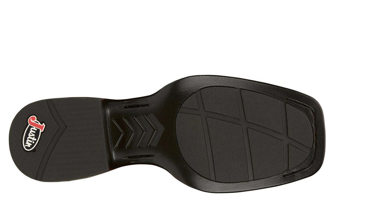 JUSTIN ROSWELL 11" SMOOTH OSTRICH (COGNAC)