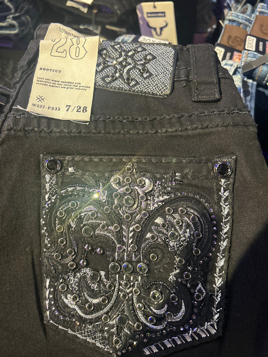 Women western blue jeans