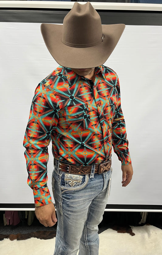 Rock And Roll Modern Fit Snap Shirt