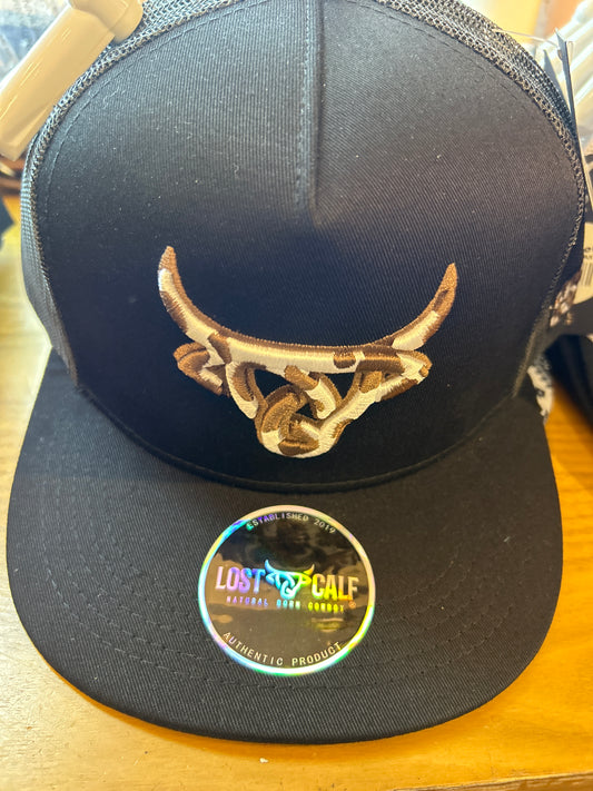 Lost Calf Hat cow black