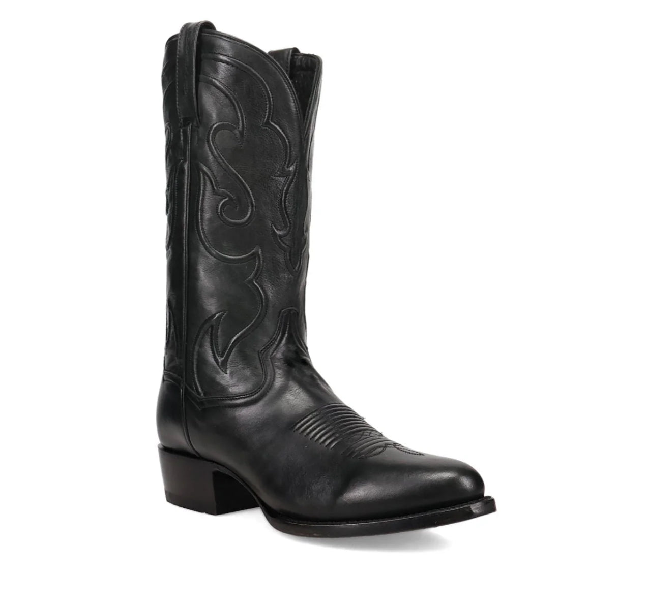 Dan Post Men's Rio Grande Black Leather Round Toe Boot DP7120