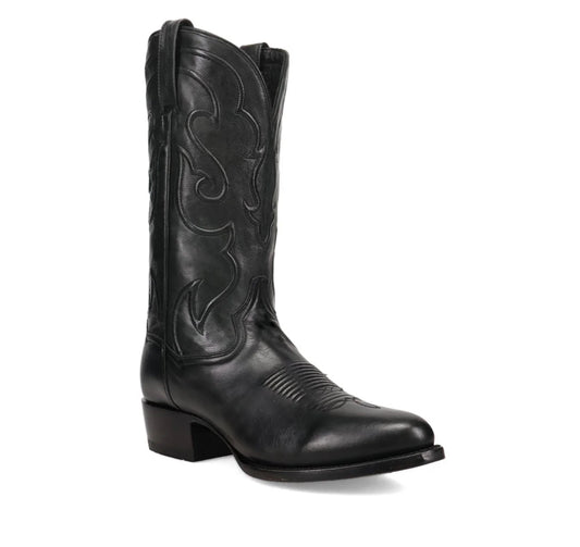 Dan Post Men's Rio Grande Black Leather Round Toe Boot DP7120