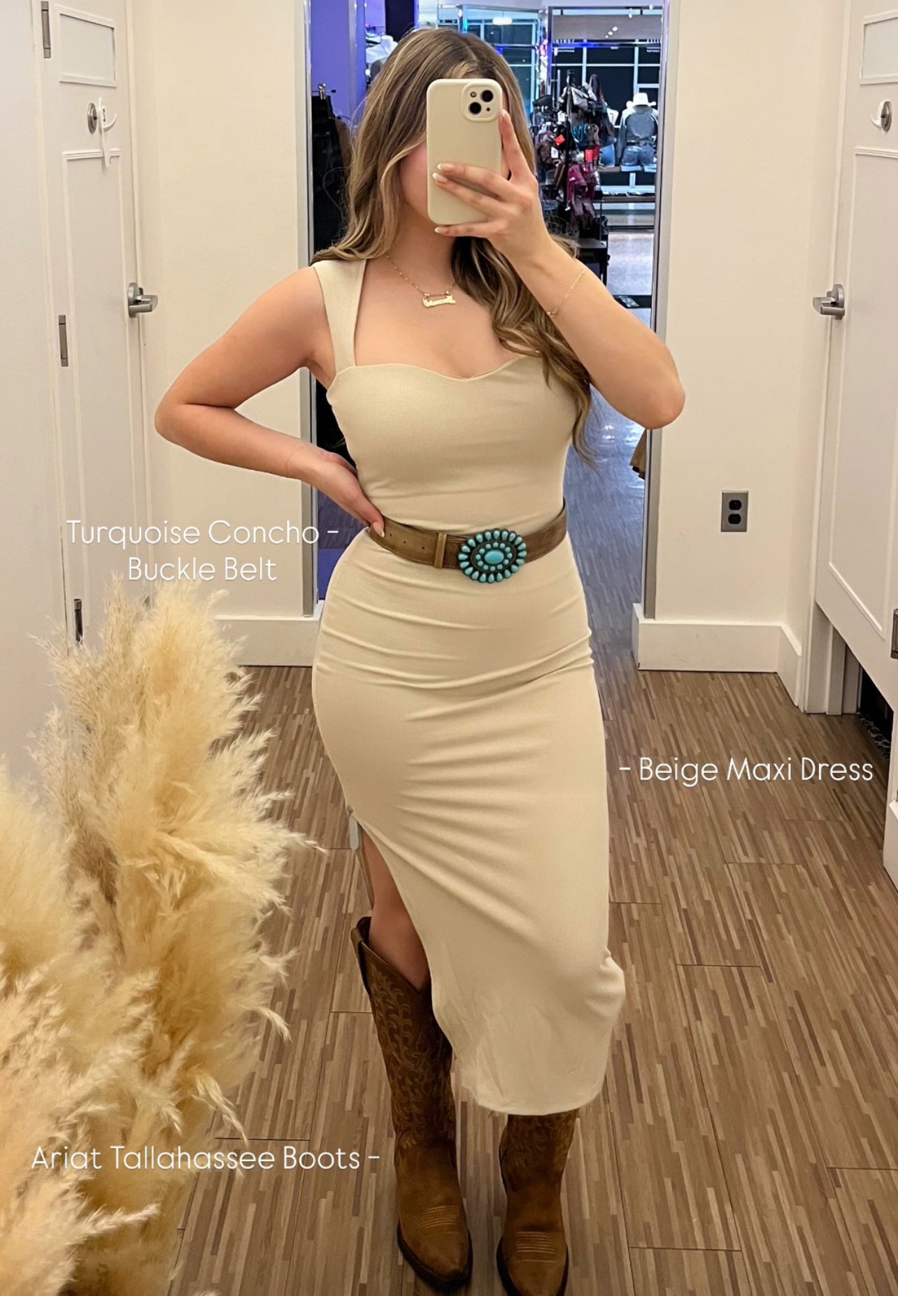 Beige Maxi Dress