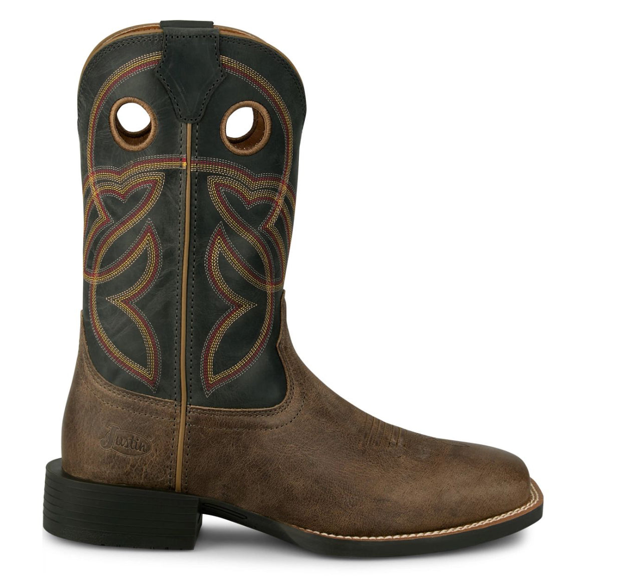 Justin Men's Stampede Lubbock Performance Western Boots - Broad Square Toe SE7526